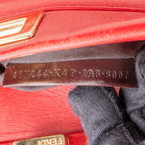 Fendi Rouge Rouge Leather Peekaboo Handbag