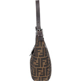 Fendi FF Monogram Baguette Buckle Shoulder Bag