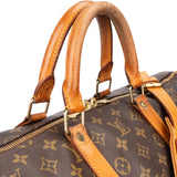 Louis Vuitton Canvas Monogram Keepall 55 Bandouliere