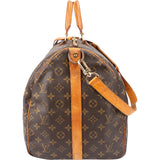 Louis Vuitton Canvas Monogram Keepall 55 Bandouliere