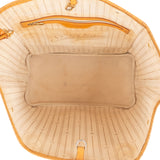 Louis Vuitton Damier Azur Monogram Neverfull MM Shopper Handbag