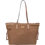 Prada Brown Nylon Handbag