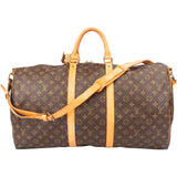 Louis Vuitton Canvas Monogram Keepall 55 Bandouliere