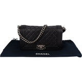 Chanel Quilted Lambskin Antique Boy Single Flap Crossbody Bag