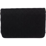 Chanel Quilted Cotton 24K Gold Single Flap Shoulder Bag