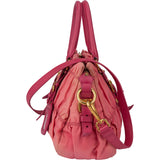 Prada Pink Quilted Nylon City Handbag