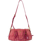 Prada Pink Quilted Nylon City Handbag