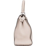 Fendi Grey Leather Peekaboo Handbag