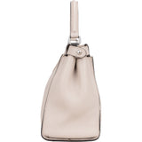 Fendi Grey Leather Peekaboo Handbag