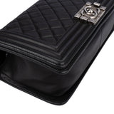 Chanel Quilted Lambskin Antique Boy Single Flap Crossbody Bag