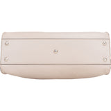 Fendi Grey Leather Peekaboo Handbag