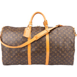 Louis Vuitton Canvas Monogram Keepall 60 Bandouliere