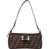 Fendi FF Monogram Baguette Shoulder Bag