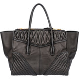 Miu Miu Black Leather Motorcycle Handbag