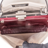 Fendi Grey Leather Peekaboo Handbag