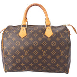 Louis Vuitton Canvas Monogram Speedy 30 Handbag