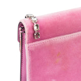 Gucci Pink Velvet Crystal Mini Dionysus Crossbody Bag