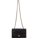 Chanel Quilted Lambskin 24K Gold Single Flap Crossbody Bag