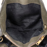 Prada Green Calfskin Vitello Handbag