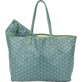 Goyard Green Goyardine Monogram Saint Louis PM Shopper Handbag