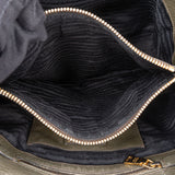 Prada Green Calfskin Vitello Handbag