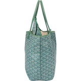 Goyard Green Goyardine Monogram Saint Louis PM Shopper Handbag