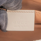 Gucci White Leather Queen Margaret Bee Shoulder Bag