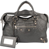 Balenciaga Grey Leather City Handbag