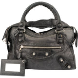 Balenciaga Black Leather Classic City Handbag