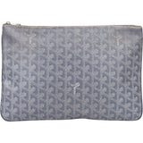 Goyard Grey Goyardine Monogram Clutch