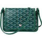 Goyard Green Goyardine Monogram Plumet Plat Crossbody Bag - vintageandkickz