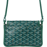 Goyard Green Goyardine Monogram Plumet Plat Crossbody Bag - vintageandkickz