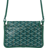 Goyard Green Goyardine Monogram Plumet Plat Crossbody Bag - vintageandkickz