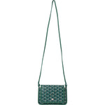 Goyard Green Goyardine Monogram Plumet Plat Crossbody Bag - vintageandkickz