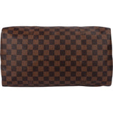 Louis Vuitton Damier Ebene Monogram Speedy 35 Handbag