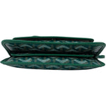 Goyard Green Goyardine Monogram Plumet Plat Crossbody Bag - vintageandkickz