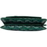 Goyard Green Goyardine Monogram Plumet Plat Crossbody Bag - vintageandkickz