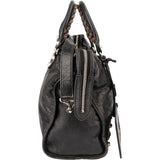 Balenciaga Black Leather City Handbag