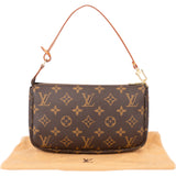 Louis Vuitton Canvas Monogram Pochette Accessoire Handbag