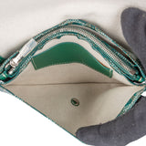 Goyard Green Goyardine Monogram Plumet Plat Crossbody Bag - vintageandkickz