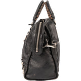 Balenciaga Black Leather City Handbag