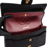 Chanel Quilted Lambskin 24K Gold Medium Double Flap Crossbody Bag