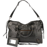 Balenciaga Black Leather City Handbag