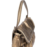 Fendi Golden Leather Zucca Chef Handbag