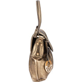 Fendi Golden Leather Zucca Chef Handbag