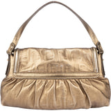 Fendi Golden Leather Zucca Chef Handbag