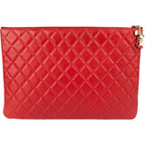 Chanel Quilted Lambskin CC Clutch