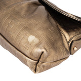 Fendi Golden Leather Zucca Chef Handbag
