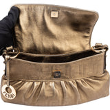 Fendi Golden Leather Zucca Chef Handbag