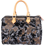 Louis Vuitton Fleur De Jais Monogram Pailletten Speedy 30 Handbag